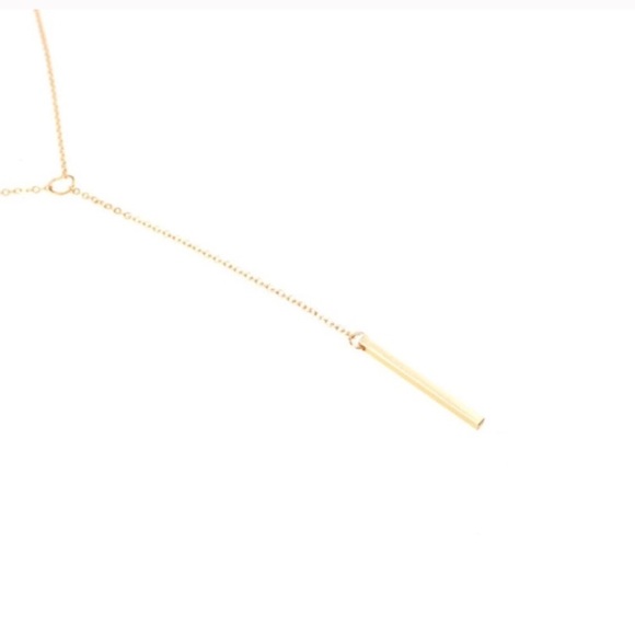 Dainty Gold Choker Lariat Necklace - Picture 4 of 6
